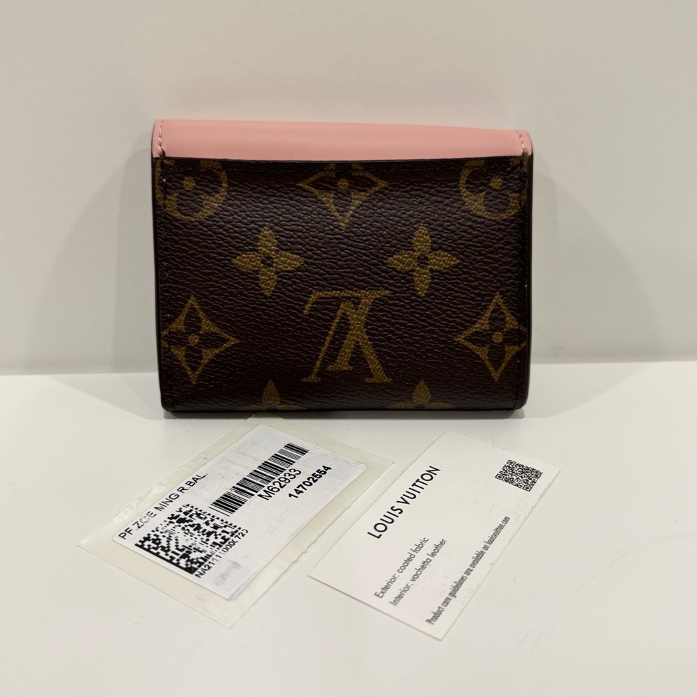 Louis Vuitton Pink Envelope Monogram Zoe Wallet M62933 - Picture 2 of 16